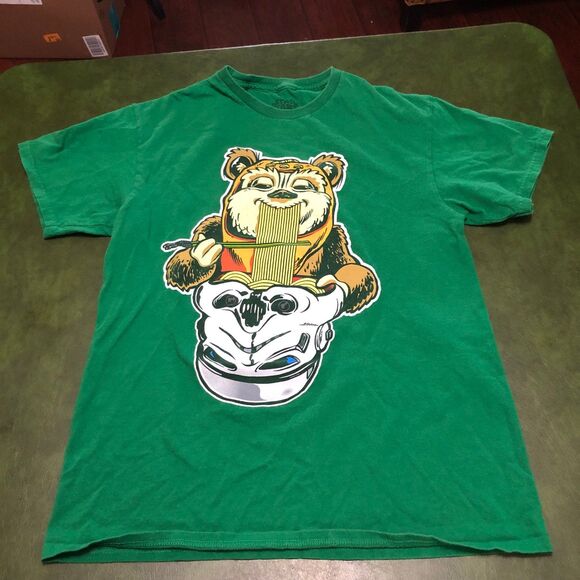 Star Wars Ewok eating Noodles from Storm Troopers Helmet; Think Geek SZ M - Picture 1 of 6